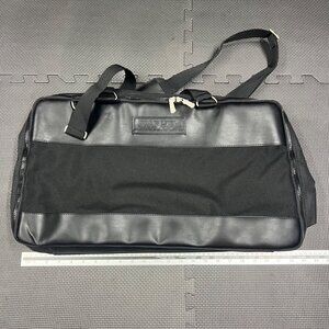 Harley-Davidson Black Leather & Nylon Motorcycle Messenger Bag Travel Accessory